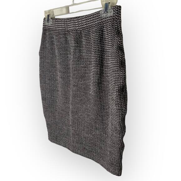 St. John Collection Vintage Y2k Brown & Beige Stretch Knit Mini Skirt Size 4 - Picture 3 of 12